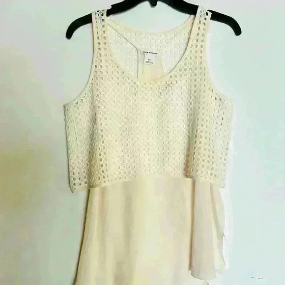 NWT! Club Monaco 100% Silk Cream Augustine Tank Chemise. - Picture 3 of 8